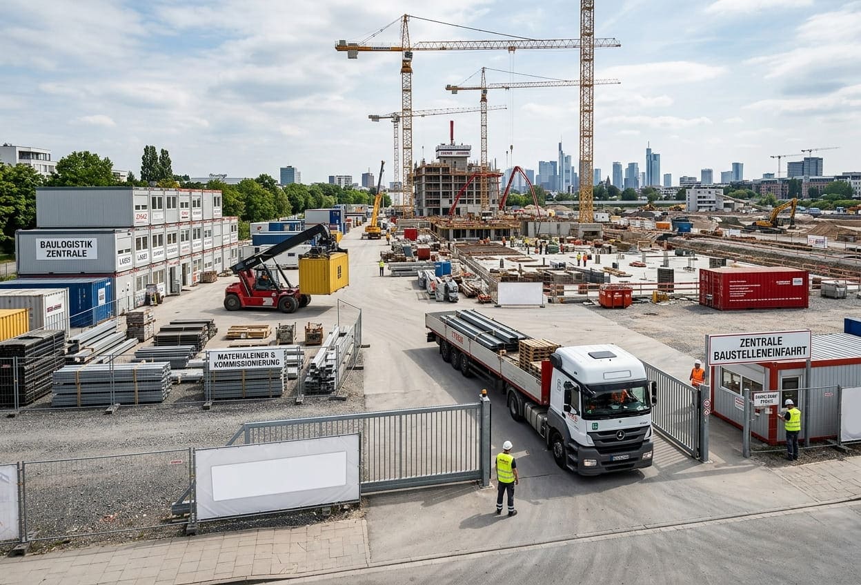 Strukturierte Baulogistik Baustellenorganisation und Objektservice in Steinbach